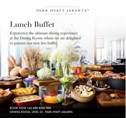 Nikmati Makan Siang Istimewa dengan Sajian Buffet di Park Hyatt Jakarta Setiap Hari. (Foto: MNC Media)