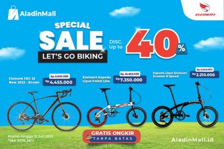Serbu, Belanja Sepeda Lipat di Aladinmall Diskon Sampai 40 Persen. (Foto: MNC Media)