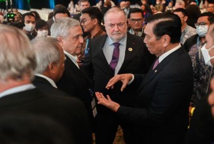 Menteri Koordinator Bidang Kemaritiman dan Investasi, Luhut Binsar Pandjaitan di WWF ke-10 Bali (MNC Media)