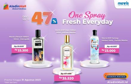 Wangi Seharian Bareng Morris Yuk, Diskon hingga 47 Persen di AladinMall (FOTO:MNC Media)