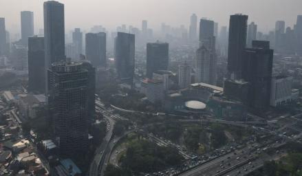 Udara Jakarta Masuk Kategori Tak Sehat, Jadi Kota Paling Polusi Kedua di Dunia. (Foto: MNC Media)