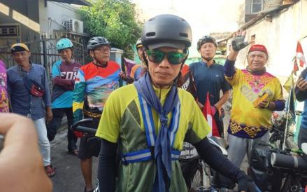 Warga Bandarlampung nekat berangkat haji naik sepeda (Ira Widyanti/MPI)