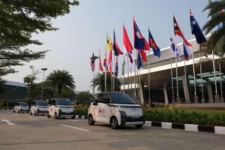 Ikut Kontribusi dalam KTT ASEAN 2023, Wuling Sediakan 150 Air ev untuk Delegasi 22 Negara. (Foto: MNC Media)