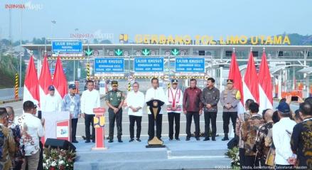Tol Pamulang-Cinere-Raya Bogor Diresmikan, Segini Tarif Baru Tol Cijago. (Foto: MNC Media)