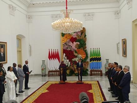 Jokowi Bertemu Presiden Tanzania, Bahas Apa?. (Foto: MNC Media)