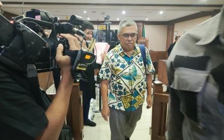 Direktur PT Multimedia Berdikari Sejahtera, Windi Purnama dituntut empat tahun penjara dalam kasus dugaan korupsi BTS 4G Kominfo (Nur Khabibi/MPI)