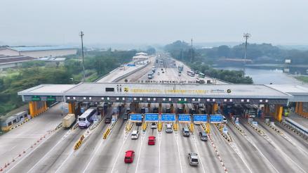 PT Jasa Marga mencatat 455.994 kendaraan kembali ke wilayah Jabotabek usai Idulfitri 1446 H. (foto: MNC Media)
