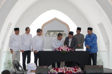Lengkapi Fasilitas Publik, Agung Podomoro (APLN) Resmikan Masjid Raya Podomoro Park (foto: MNC media)