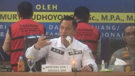 AHY Sikat Mafia Tanah di Sulawesi Tenggara, Dua Orang Jadi Tersangka (foto mukhtaruddin)