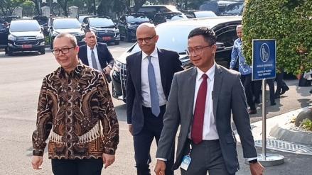 Jokowi Minta Microsoft Bangun Pusat Riset di Indonesia. (Foto Raka Dwi/MPI)