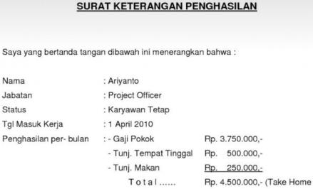 Simak Contoh Surat Keterangan Penghasilan Wiraswasta. (Foto: MNC Media)