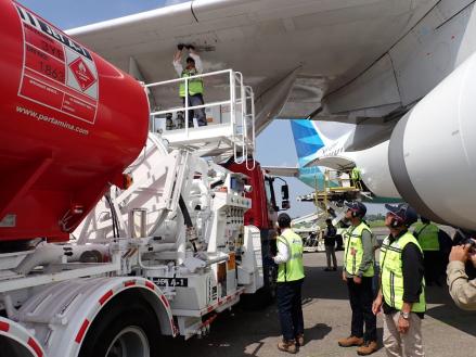Pertamina Siagakan Pasokan Avtur untuk Penerbangan Haji 2024 di Bandara Adi Sumarmo  (FOTO:Dok Ist)