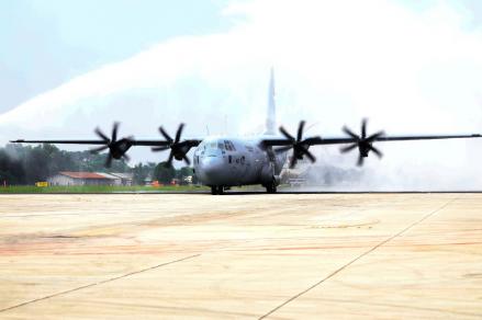 Indonesia Kembali Terima Pesawat C-130J-30 Super Hercules di Lanud Halim (FOTO:Dok Ist)
