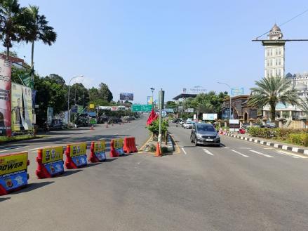Jalur Puncak Bogor Lengang pada Libur Imlek, One Way Belum Diberlakukan (foto mnc media)