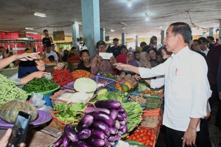 Harga Terkendali, Jokowi Sebut Distribusi Pangan dari Jawa ke Kalimantan Lancar. Foto: MNC Media.