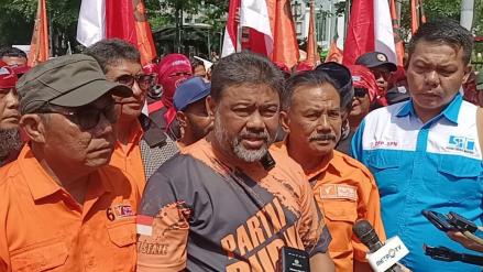 Buruh Sebut UU Cipta Kerja Penyebab Utama Upah Terlalu Murah. (Foto M Farhan/MPI)