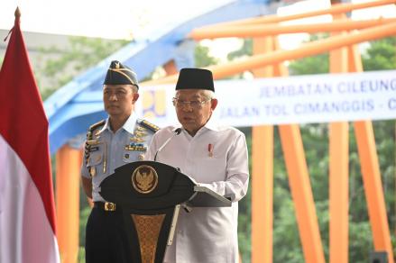 Tol Cimanggis-Cibitung Diresmikan, Wapres: Waktu Tempuh Jadi 30 Menit