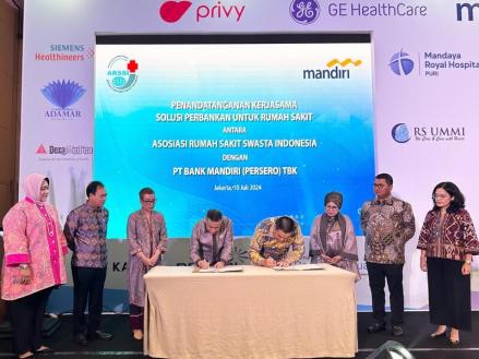 Gandeng ARSSI, Bank Mandiri (BMRI) Layani Transaksi Keuangan Perkuat Rumah Sakit