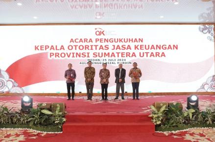 Khoirul Muttaqien Dikukuhkan sebagai Kepala OJK Sumut (FOTO:Dok Ist)