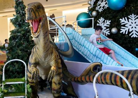 Inilah Mall yang Ada Dinosaurus di Jakarta. (FOTO: MNC MEDIA)