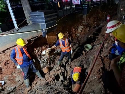 PGN Gerak Cepat Atasi Pipa Gas Bocor di Kuningan (foto ist)