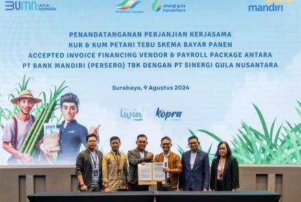 Mandiri (BMRI) Gandeng Sinergi Gula Nusantara, Sediakan Fasilitas Kredit Usaha Mikro