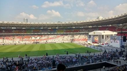 700 Petugas Kebersihan Dikerahkan ke Acara Misa Akbar Paus Fransiskus di GBK. (Foto MNC Media)