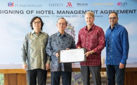 PT Pakuwon Jati Tbk (PWON) dan Marriott International, Inc. meneken perjanjian untuk membangun lima hotel baru (Pakuwon)