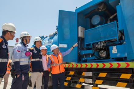 Kobexindo (KOBX) Rampungkan Pengiriman Sibilia Truk Vacuum S24D ke Smelter Freeport (foto: MNC Media)