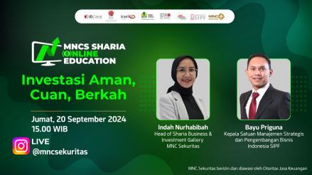 Saksikan IG Live MNC Sekuritas dan SIPF Bahas Investasi Aman, Cuan, Berkah Sore Ini (FOTO:MNC Media)