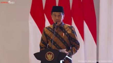 Jokowi Sebut Potensi Zakat di RI Capai Rp300 Triliun (foto setpres)
