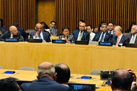Pidato di Markas PBB, Menlu: Sekarang Waktu Tepat Akui Negara Palestina. (Foto: Dok. Kemenlu)
