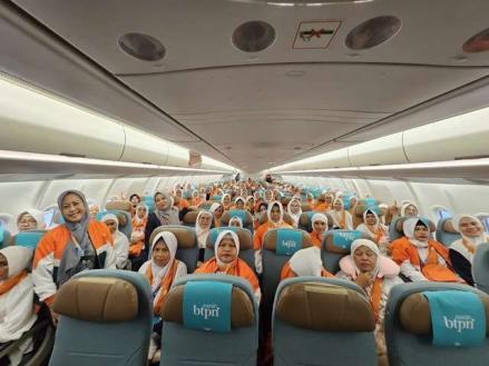 BTPS Gelar Program Umrah Gratis Satu Pesawat, Ratusan Nasabah Tiba di Tanah Suci (Foto: dok BTPS)