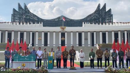 Istana Garuda IKN Baru Bisa Diresmikan Era Prabowo, Jokowi: Kita Tidak Ingin Tergesa-gesa. (Foto: Binti/MNC Media)