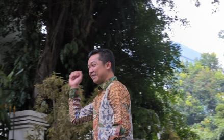 Legenda Bulu Tangkis Indonesia, Taufik Hidayat turut merapat ke kediaman Presiden terpilih Prabowo Subianto (Riana Rizkia/MPI)