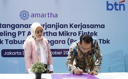 Gandeng Amartha, BTN (BBTN) Perluas Pembiayaan UMKM (FOTO:BTN)