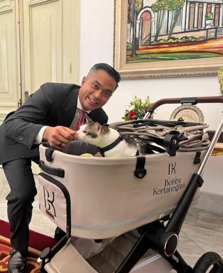 Gemasnya, Bobby Kucing Kesayangan Prabowo Ikut Masuk Istana. (Foto: MNC Media)
