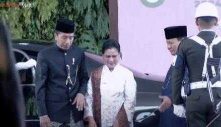 Prabowo Sambut Jokowi jelang Pelantikan Presiden dan Wakil Presiden. (Foto: Tangkapan Layar Youtube Sekretaris Presiden)