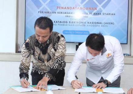 Dukung Pembiayaan ke Pengusaha E-Katalog, BSI (BRIS) Gandeng AKEN (FOTO:Dok BSI)