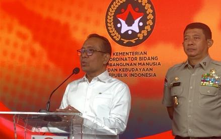 Menko PMK Merapat ke Kantor Kepala BNPB, Bahas Mitigasi Bencana (foto jonathan)