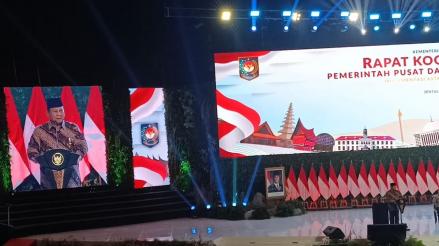 Beri Arahan ke Pemda, Prabowo: RI Negara Kaya, Tidak Ada Alasan Kita Tidak Bisa Kaya. (Foto: MNC Media)