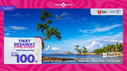 Mister Aladin bekerja sama dengan Kemenparekraf menghadirkan promo-promo istimewa untuk liburan Anda.