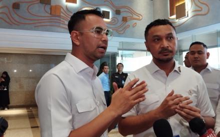 Utusan Khusus Presiden Bidang Pembinaan Generasi Muda dan Pekerja Seni Raffi Ahmad (Ayu Utami Anggraeni/MPI)