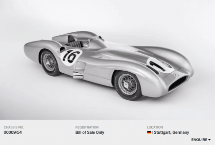 Mobil Bekas Ini Seharga Jet Pribadi: Bisa Laku Rp855 Miliar, Ternyata Ini Sejarahnya. (Foto: RM Sothesby)