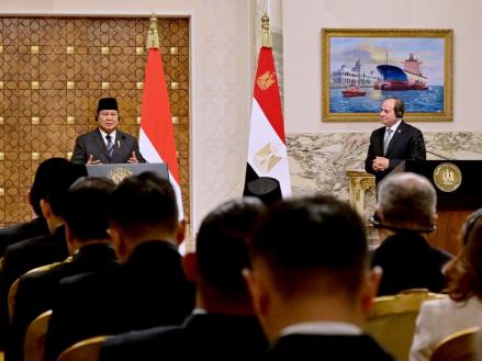 Bertemu Presiden Mesir, Prabowo Bahas Peningkatan Kerja Sama hingga Palestina. Foto: MNC Media.