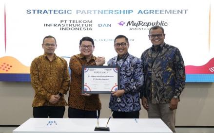 PT Telkom Indonesia (Persero) Tbk (TLKM) menjalin kerja sama dengan PT Eka Mas Republik (MyRepublic) milik Sinar Mas Group. (Foto: Dok. Telkom)