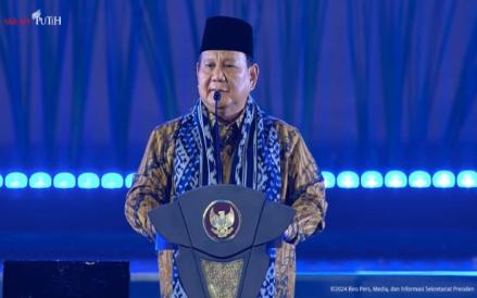 Prabowo Sebut Natal sebagai Momen Berkumpul Bersama Keluarga. (Foto: BPMI Setpres)