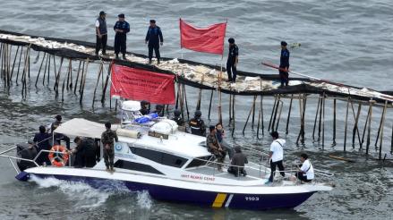 Prabowo Perintahkan Segel Pagar di Laut Tangerang yang Dibangun Tanpa Izin. (Foto: MNC Media)