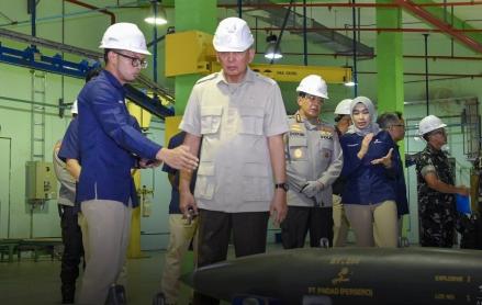 Menhan Tinjau Pabrik Pindad di Malang, Dorong Penguatan Industri Pertahanan RI. (Foto: Avirista/MNC Media)