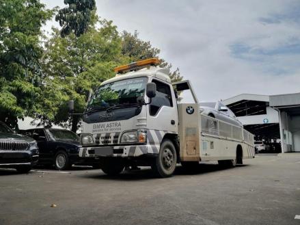 Pemilik BMW dan Mini Tak Perlu Panik saat Banjir, Astra Siapkan Layanan Evakuasi Gratis. (Foto: Fadli/MNC Media)